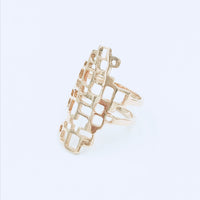 Hi-Line Ring - 14k Yellow or Rose Gold