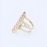 Hi-Line Ring - 14k Yellow or Rose Gold