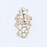 Hi-Line Ring - 14k Yellow or Rose Gold