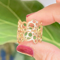 Sea Foam Ring 14k gold